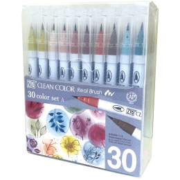 Clean Color Real Brush 30-set A i gruppen Pennor / Konstnärspennor / Penselpennor hos Pen Store (134099)