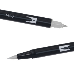 ABT Dual Brush pen 6-set Gray i gruppen Pennor / Konstnärspennor / Penselpennor hos Pen Store (134116)