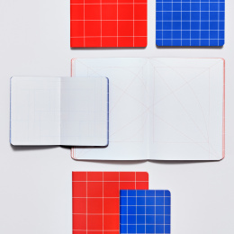 Notebook Break The Grid L Light - Red i gruppen Papper & Block / Skriva och anteckna / Anteckningsböcker hos Pen Store (134351)