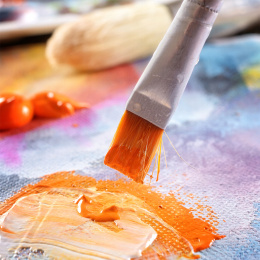 Akrylset 24 färger (59 ml) + 12 penslar i gruppen Konstnärsmaterial / Konstnärsfärger / Akrylfärg hos Pen Store (134423)