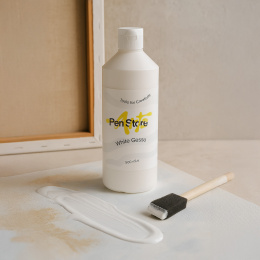 Vit Gesso 500 ml i gruppen Konstnärsmaterial / Målarmedier och fernissa / Gesso och primer hos Pen Store (134463)