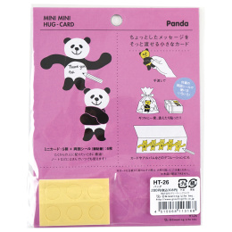 Mini-kort Panda 5-pack i gruppen Skapande & Hobby / Högtider och säsong / Kort och kuvert hos Pen Store (134504)