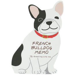 Notisblock French Bulldog i gruppen Papper & Block / Skriva och anteckna / Post-it och notisblock hos Pen Store (134519)