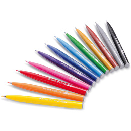 Brush Sign Pen 12-set Basic colours i gruppen Pennor / Konstnärspennor / Tuschpennor hos Pen Store (134578)