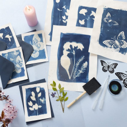 DIY-kit Cyanotype Skapa egna cyanotypi-tryck i gruppen Skapande & Hobby / Tekniker / Cyanotypi hos Pen Store (134599)