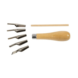 Knivset till linoleumtryck 5-pack i gruppen Skapande & Hobby / Tekniker / Linoleumtryck hos Pen Store (134613)