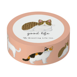 Washi-tejp Yusuke Yonezu Cats i gruppen Skapande & Hobby / Hobbytillbehör / Washi-tejp hos Pen Store (134803)