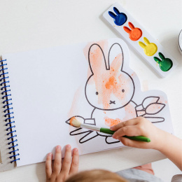 Miffy Paint Book Färger + Pensel i gruppen Kids / Måla och skapa / Målarfärg för barn  / Vattenfärg för barn hos Pen Store (134895)