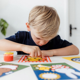 Miffy Fingerfärg 4 färger + 10 bilder i gruppen Kids / Måla och skapa / Målarfärg för barn  / Fingerfärg hos Pen Store (134901)