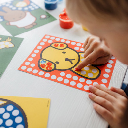 Miffy Fingerfärg 4 färger + 10 bilder i gruppen Kids / Måla och skapa / Målarfärg för barn  / Fingerfärg hos Pen Store (134901)