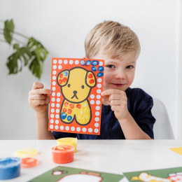 Miffy Fingerfärg 4 färger + 10 bilder i gruppen Kids / Måla och skapa / Målarfärg för barn  / Fingerfärg hos Pen Store (134901)