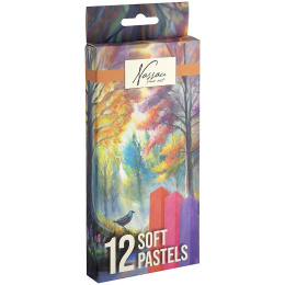 Soft Pastels 12-set i gruppen Konstnärsmaterial / Kritor och blyerts / Pastellkritor hos Pen Store (134909)