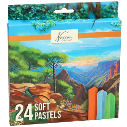 Soft Pastels 24-set i gruppen Konstnärsmaterial / Kritor och blyerts / Pastellkritor hos Pen Store (134912)