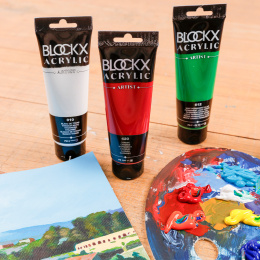 Akrylfärg Set Primaries 5x120 ml i gruppen Konstnärsmaterial / Konstnärsfärger / Akrylfärg hos Pen Store (134965)