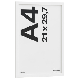 Träram Vit 21x29,7 cm A4 i gruppen Skapande & Hobby / Organisera / Ramar / Vita ramar hos Pen Store (135094)