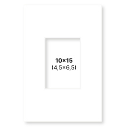 Passepartout Vit 10x15 cm i gruppen Skapande & Hobby / Organisera / Ramar / Passepartout hos Pen Store (135101)