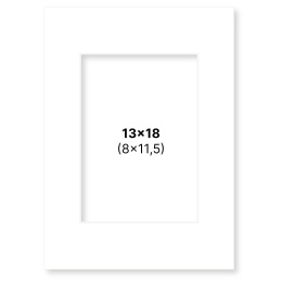 Passepartout Vit 13x18 cm i gruppen Skapande & Hobby / Organisera / Ramar / Passepartout hos Pen Store (135102)