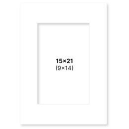 Passepartout Vit 15x21 cm i gruppen Skapande & Hobby / Organisera / Ramar / Passepartout hos Pen Store (135103)