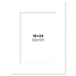Passepartout Vit 18x24 cm i gruppen Skapande & Hobby / Organisera / Ramar / Passepartout hos Pen Store (135104)