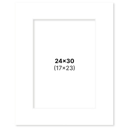 Passepartout Vit 24x30 cm i gruppen Skapande & Hobby / Organisera / Ramar / Passepartout hos Pen Store (135107)