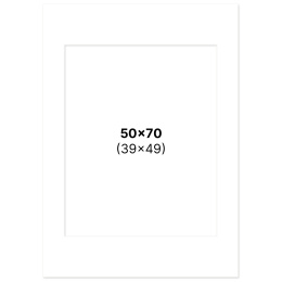 Passepartout Vit 50x70 cm i gruppen Skapande & Hobby / Organisera / Ramar / Passepartout hos Pen Store (135112)
