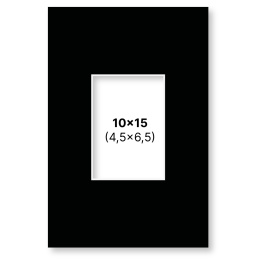 Passepartout Svart 10x15 cm i gruppen Skapande & Hobby / Organisera / Ramar / Passepartout hos Pen Store (135113)