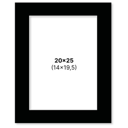 Passepartout Svart 20x25 cm i gruppen Skapande & Hobby / Organisera / Ramar / Passepartout hos Pen Store (135117)