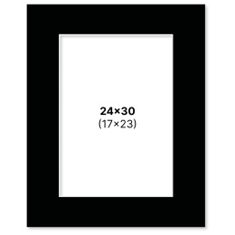 Passepartout Svart 24x30 cm i gruppen Skapande & Hobby / Organisera / Ramar / Passepartout hos Pen Store (135119)