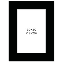 Passepartout Svart 30x40 cm i gruppen Skapande & Hobby / Organisera / Ramar / Passepartout hos Pen Store (135120)