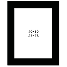 Passepartout Svart 40x50 cm i gruppen Skapande & Hobby / Organisera / Ramar / Passepartout hos Pen Store (135122)