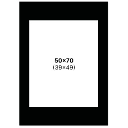 Passepartout Svart 50x70 cm i gruppen Skapande & Hobby / Organisera / Ramar / Passepartout hos Pen Store (135124)