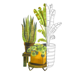 Ciao Layer & Mix 3D Starter Set Botanic i gruppen Pennor / Konstnärspennor / Illustrationsmarkers hos Pen Store (135137)