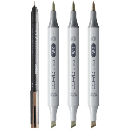 Ciao Shade Set Light Warm Gray 4-pack i gruppen Pennor / Konstnärspennor / Illustrationsmarkers hos Pen Store (135145)