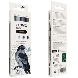 Ciao Shade Set Dark Cool Gray 4-pack i gruppen Pennor / Konstnärspennor / Illustrationsmarkers hos Pen Store (135146)