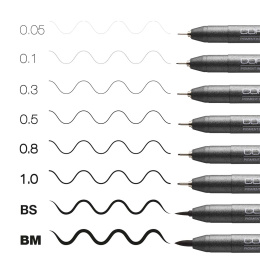 Multiliner Classic 8-set Black i gruppen Pennor / Skriva / Fineliners hos Pen Store (135151)