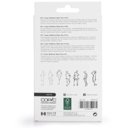 Multiliner Classic 8-set Black i gruppen Pennor / Skriva / Fineliners hos Pen Store (135151)