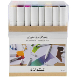 Markers 48-set i gruppen Pennor / Konstnärspennor / Illustrationsmarkers hos Pen Store (135226)