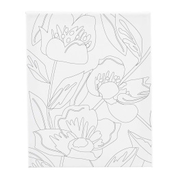 Målarduk med tryck 24x30cm 360g Vallmo i gruppen Konstnärsmaterial / Ateljé / Målardukar / Målarduk akrylfärg hos Pen Store (135413)