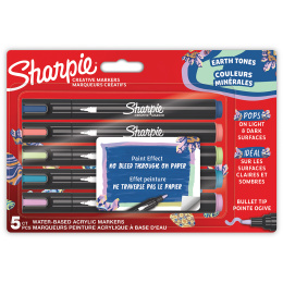 Creative Marker Bullet Tip 5-pack Earth Tones i gruppen Pennor / Konstnärspennor / Akrylmarkers hos Pen Store (135430)