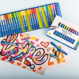 Turbo Pro Dual Tip Marker Pen 15-set i gruppen Pennor / Konstnärspennor / Akvarellmarkers hos Pen Store (135467)