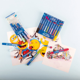 Turbo Pro Dual Tip Marker Pen 10-set i gruppen Pennor / Konstnärspennor / Akvarellmarkers hos Pen Store (135469)