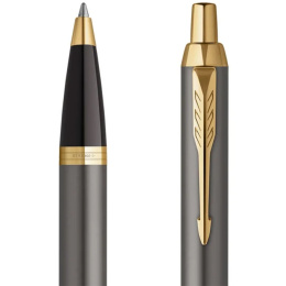 IM Grey/Gold Kulpenna i gruppen Pennor / Fine Writing / Kulspetspennor hos Pen Store (135474)