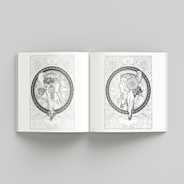 Alphonse Mucha Coloring Book i gruppen Skapande & Hobby / Böcker / Målarböcker för vuxna hos Pen Store (135494)
