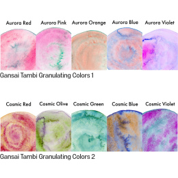Gansai Tambi Akvarell 5-set Granulating Colors 2 i gruppen Konstnärsmaterial / Konstnärsfärger / Akvarellfärg / Akvarellfärg i kopp hos Pen Store (135537)