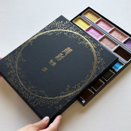 Gansai Tambi Akvarell 24-set Metallic 2 i gruppen Konstnärsmaterial / Konstnärsfärger / Akvarellfärg / Akvarellfärg i kopp hos Pen Store (135538)