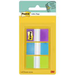 Post-it Indexflikar 25,4x43,2 mm 3 färger i gruppen Papper & Block / Skriva och anteckna / Post-it och notisblock hos Pen Store (135556)