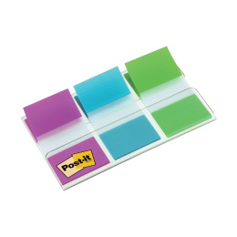 Post-it Indexflikar 25,4x43,2 mm 3 färger i gruppen Papper & Block / Skriva och anteckna / Post-it och notisblock hos Pen Store (135556)