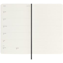 Kalender 18M WeekNote Soft Cover Large Black i gruppen Papper & Block / Kalendrar och almanackor / 18-månaderskalendrar hos Pen Store (135588)