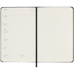 Kalender 18M WeekNote Hard Cover Pocket Black i gruppen Papper & Block / Kalendrar och almanackor / 18-månaderskalendrar hos Pen Store (135590)