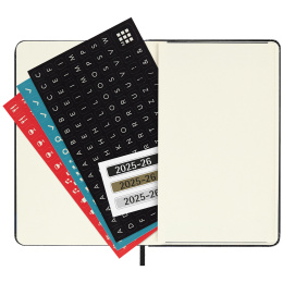 Kalender 18M WeekNote Hard Cover Pocket Black i gruppen Papper & Block / Kalendrar och almanackor / 18-månaderskalendrar hos Pen Store (135590)